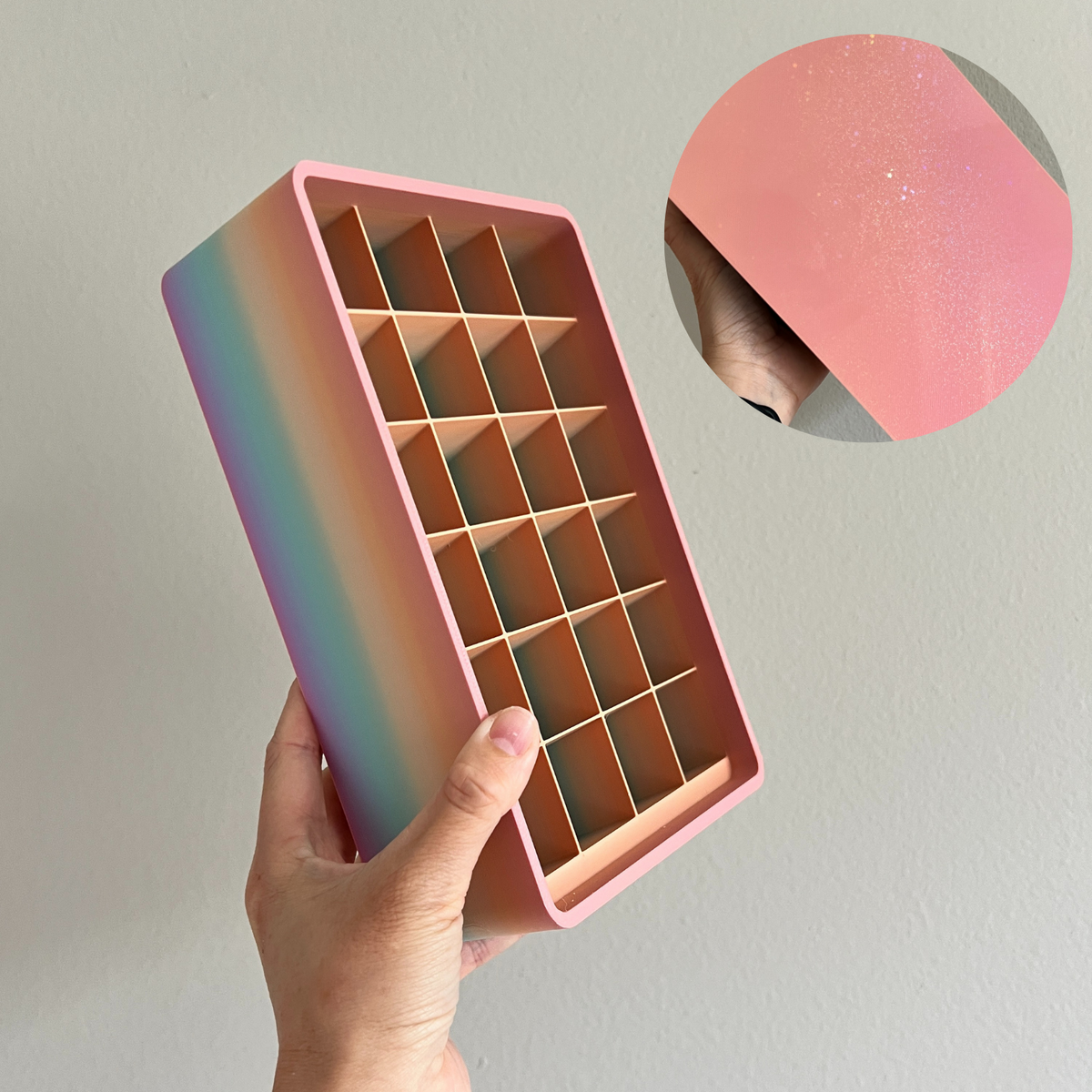 Ready-to-ship 3D printed cookie decorating tool by Kiburz Cookies, printed by Borderlands Bakery