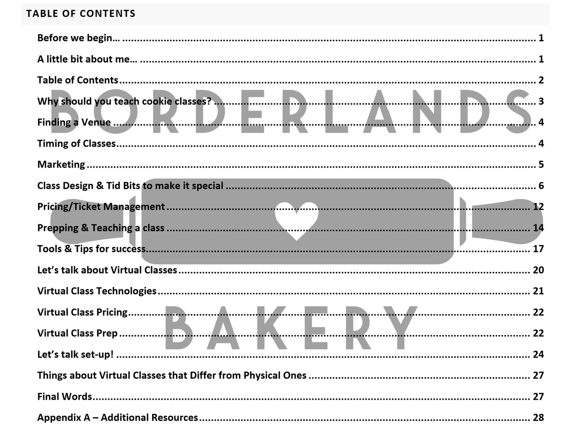 How to Teach Physical and Virtual Cookie Decorating Classes guide cover