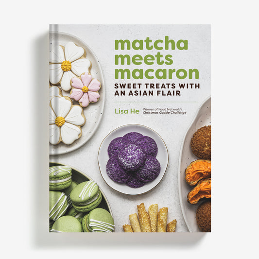 Autographed copy of Matcha Meets Macaron cookbook by Lisa He