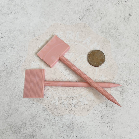 3D printed XL scribe scraper and shovel cookie tool by Kiburz Cookies and Borderlands Bakery