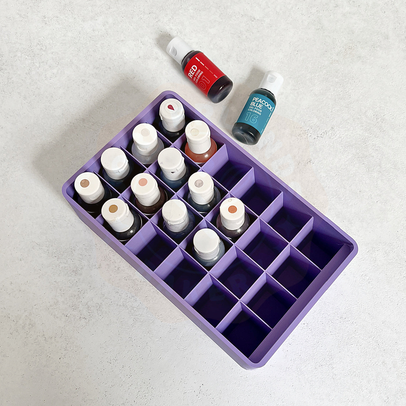 24-Slot Gel Color Organizer by Kiburz Cookies - Borderlands Bakery