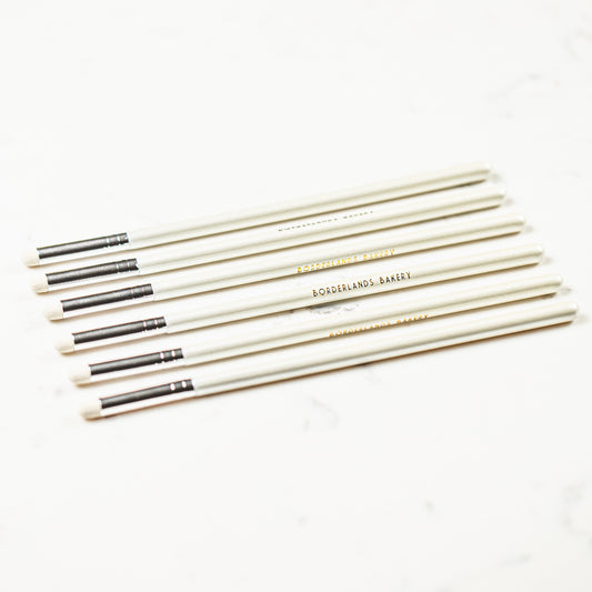 Borderlands Bakery handmade dot brush tool for cookie decorating