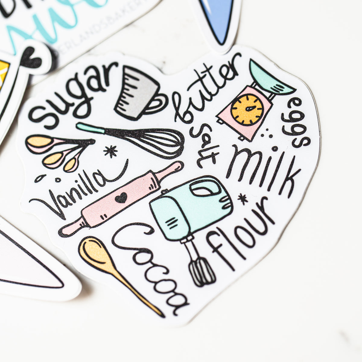 Borderlands Bakery baking-themed sticker