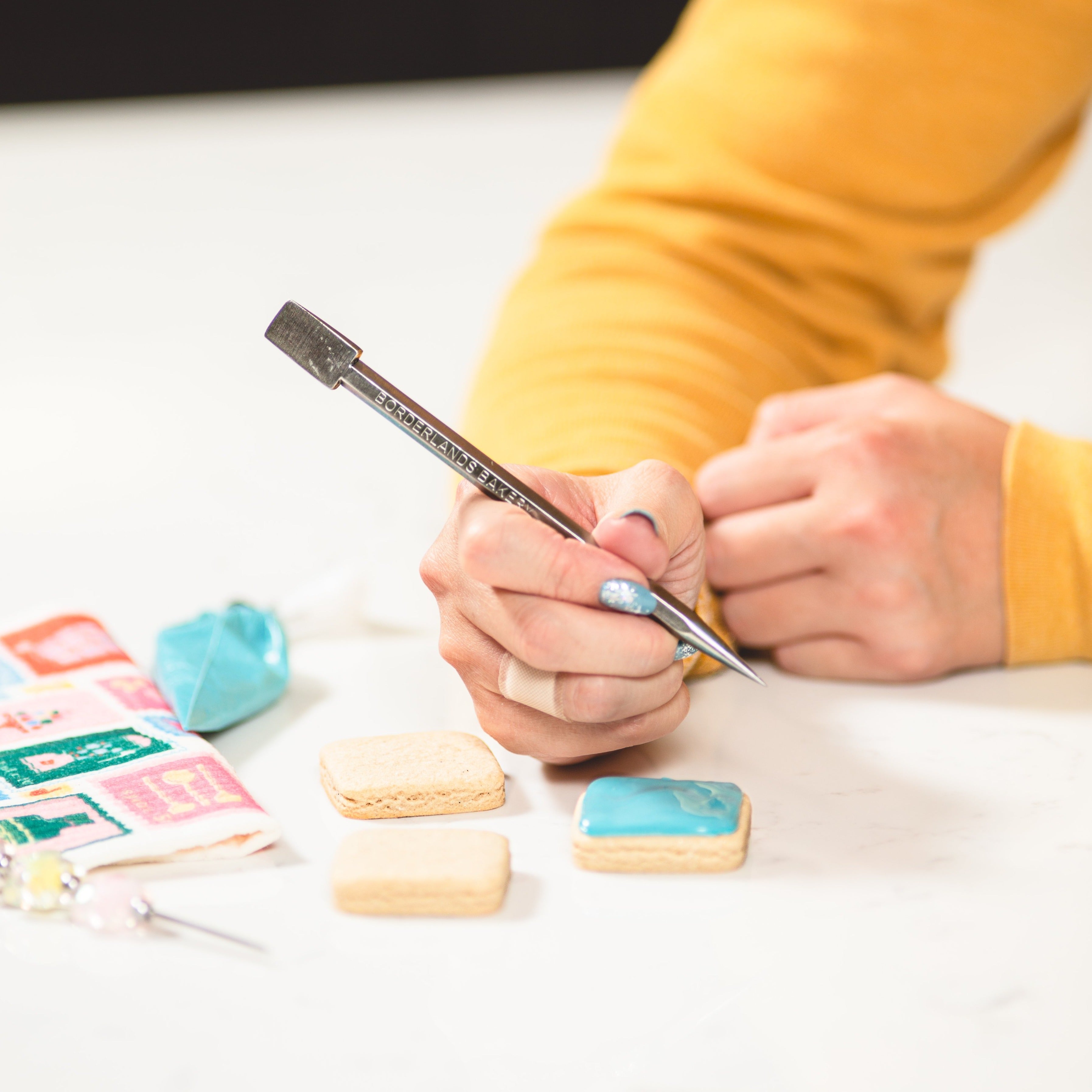 12Pcs/Set Sugar Stir Needle Scribe Tool for Cookies Royal Icing