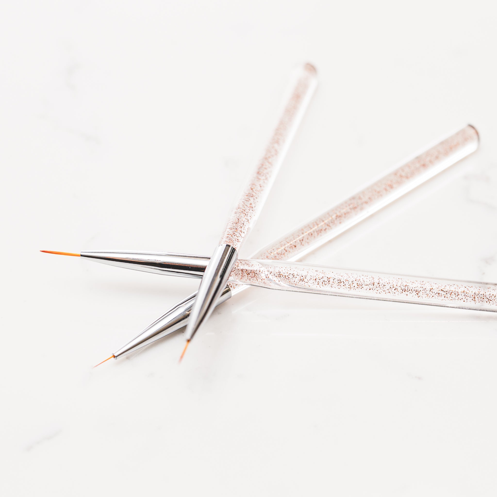 Glitter Handle Ultra Fine Detail Brushes (3 pcs)