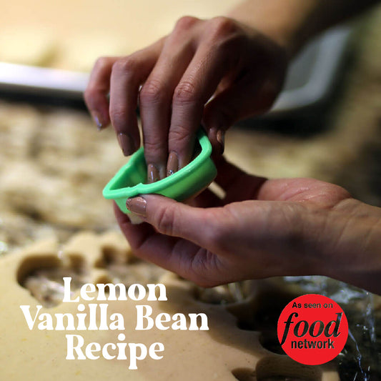 Lemon vanilla bean sugar cookie recipe PDF download by Borderlands Bakery