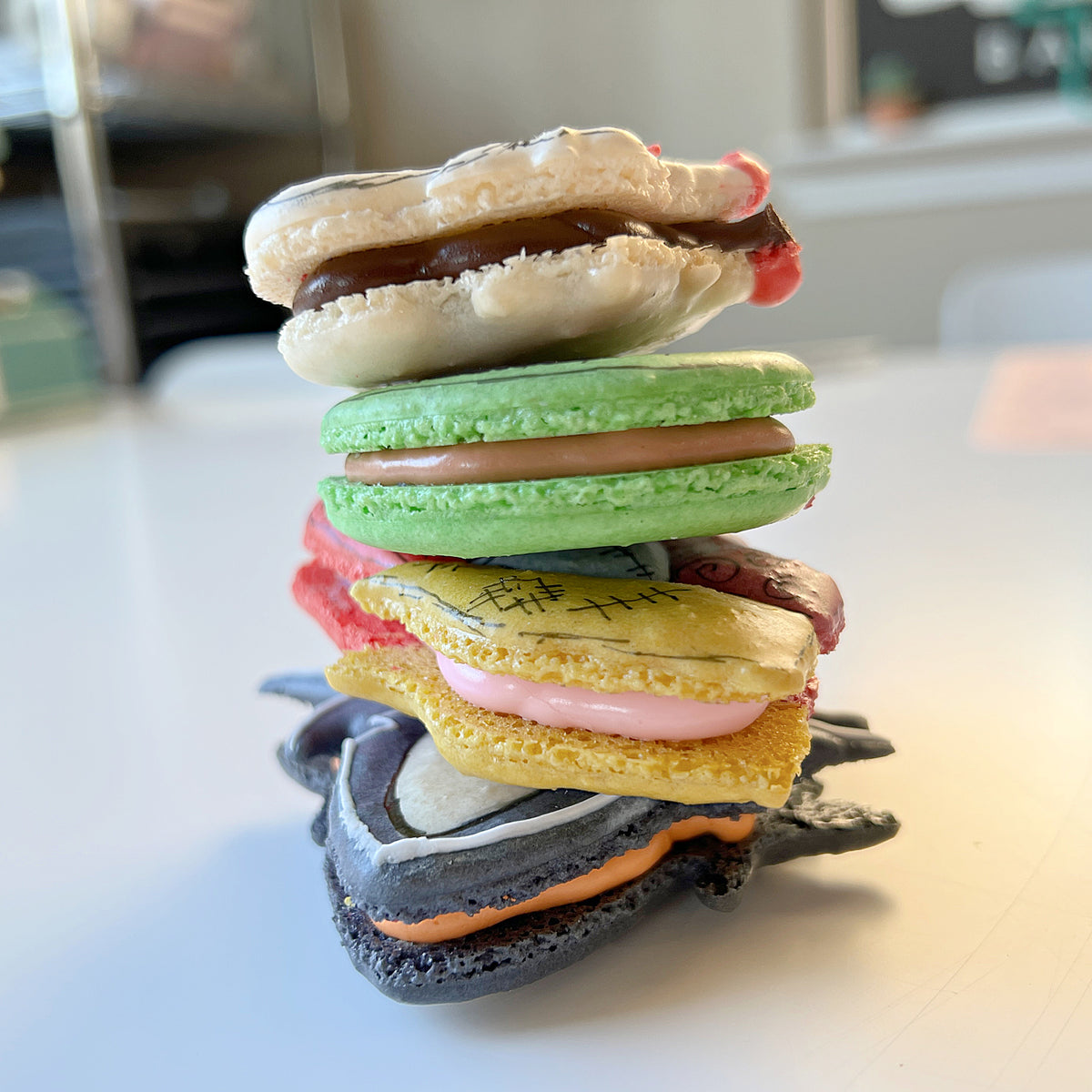 Nightmare Before Christmas themed French macaron digital course cover image