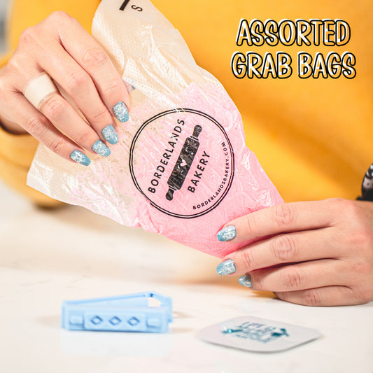 Borderlands Bakery assorted mystery grab bag of merch and baking tools