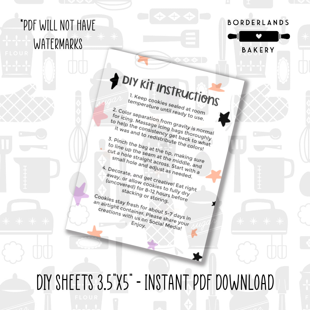 Halloween and Fall 2022 DIY cookie card sheets, 3.5x5 inch printable digital PDF download
