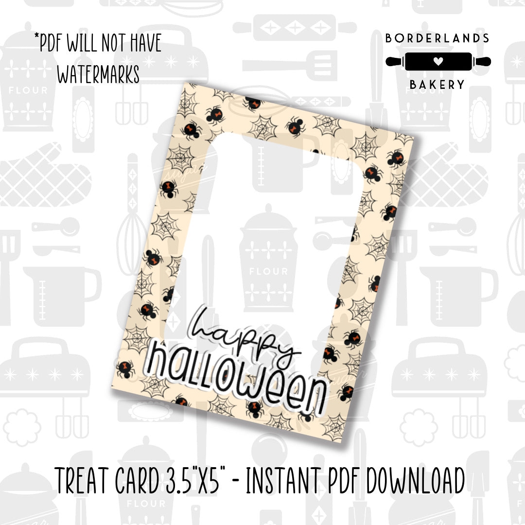 Halloween and Fall 2022 treat backer cards, 3.5x5 inch printable digital PDF download