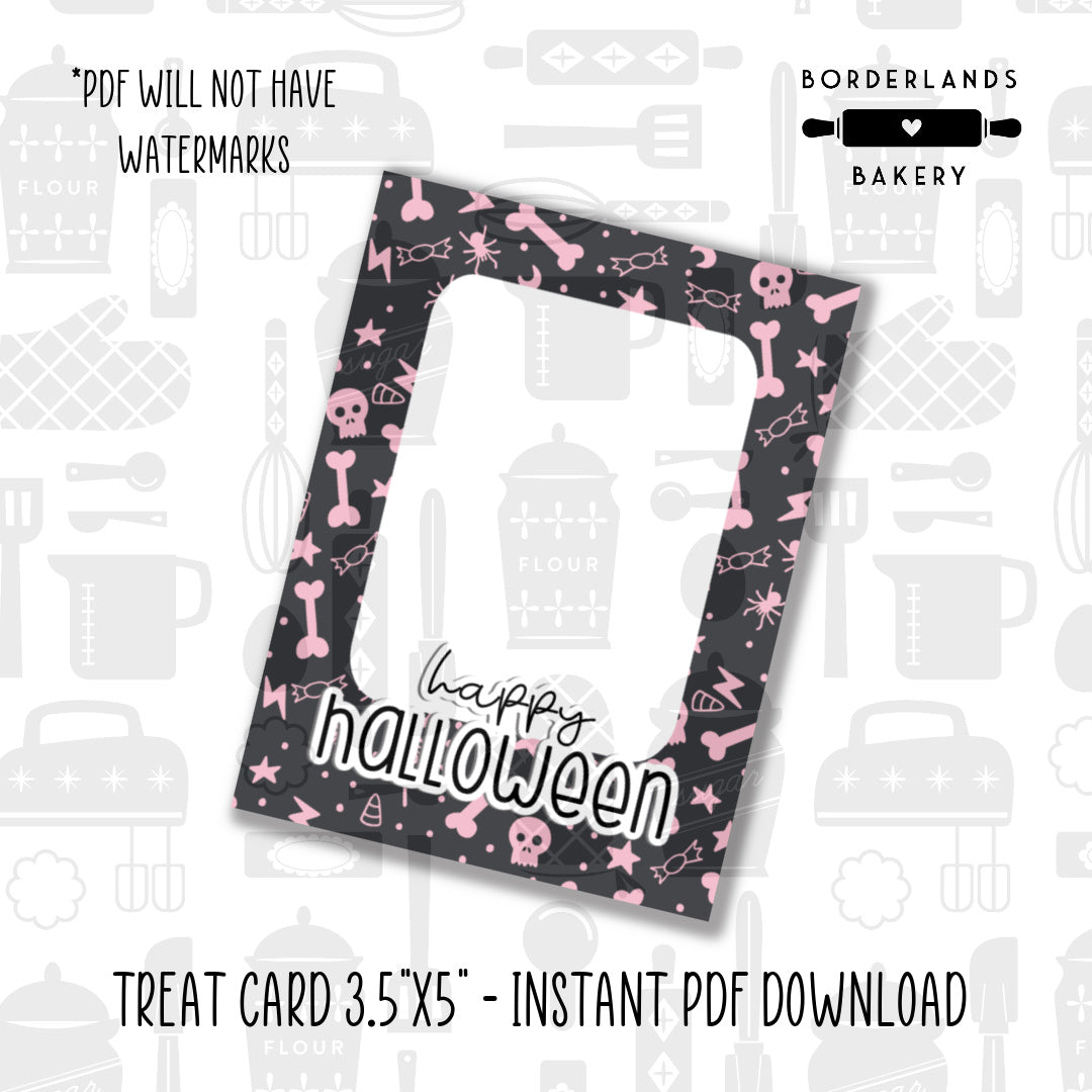 Halloween and Fall 2022 treat backer cards, 3.5x5 inch printable digital PDF download