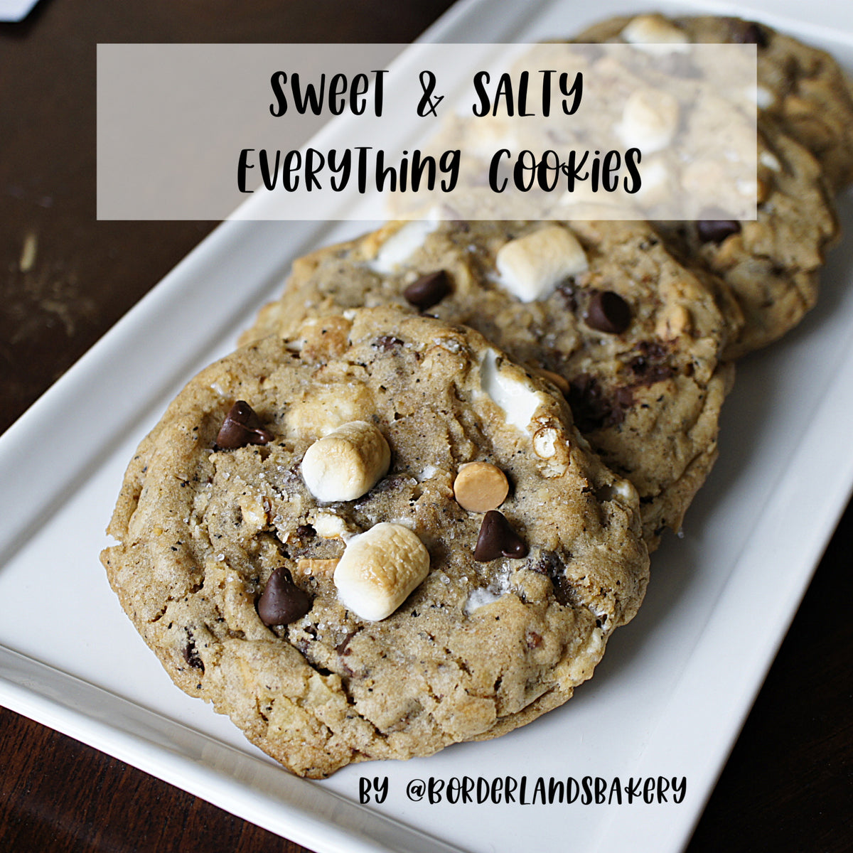 Sweet and salty everything cookie recipe PDF download by Borderlands Bakery
